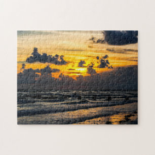 Sonnenuntergang am Strand Puzzle