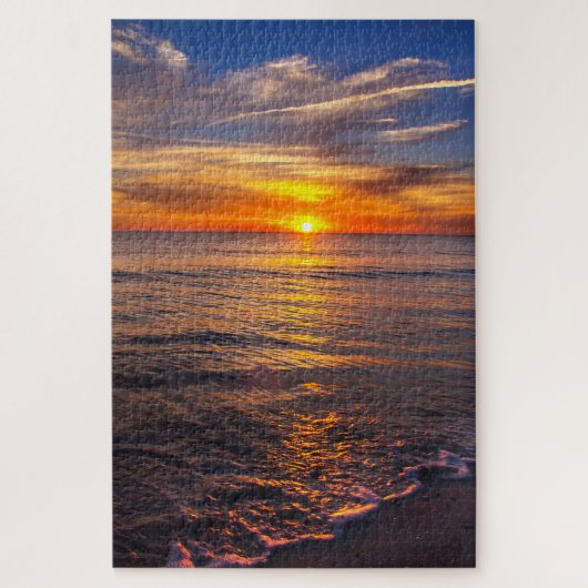 Sonnenuntergang am Strand Puzzle (Vertikal)