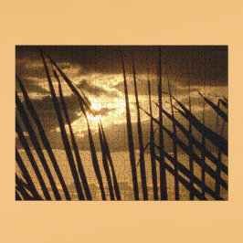 Sonnenuntergang am Strand Puzzle