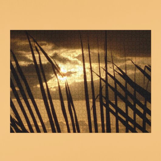 Sonnenuntergang am Strand Puzzle