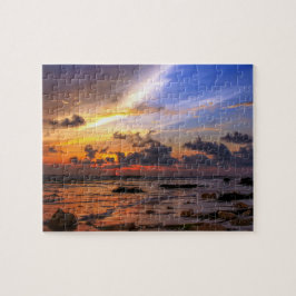 Sonnenuntergang am Strand Puzzle