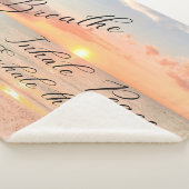 Sonnenuntergang am Strand Sherpa Blanket Sherpadecke (3/4)
