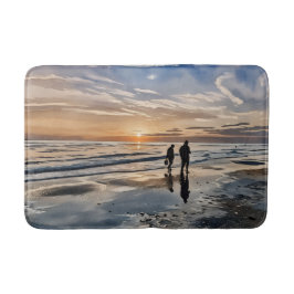 Sonnenuntergang am Strand Siesta Key Badezimmertep Badematte
