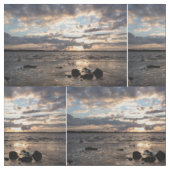 Sonnenuntergang am Strand Stoff (Nahaufnahme)