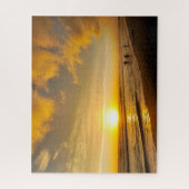 Sonnenuntergang am Strand Surfer Puzzle (Vertikal)