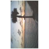 Sonnenuntergang am Strand Tischdecke (Vorderseite)