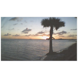 Sonnenuntergang am Strand Tischdecke
