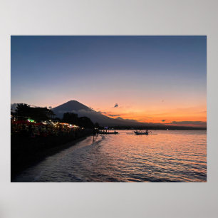 Sonnenuntergang am Strand von Amed Poster