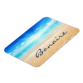 Sonnenuntergang am Strand von Bonaire Magnet (Linke Seite)