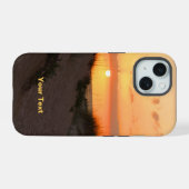 Sonnenuntergang am Strand von Florida iPhone 15 Hülle (Rückseite (Horizontal))