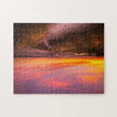 Sonnenuntergang am Strand von Mayflower am Kap Puzzle (Horizontal)