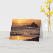 Sonnenuntergang am Strand von Pfeiffer Karte (Gelbe Blume)