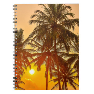 Sonnenuntergang am Strand von Sri Lanka Notizblock
