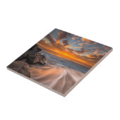 Sonnenuntergang am Strand von Tamarach Fliese (Seite)