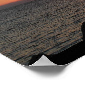 Sonnenuntergang am Strand von Venedig, Florida Poster (Ecke)