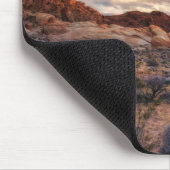 Sonnenuntergang am Tal von Feuer-Staats-Park | Mousepad (Ecke)