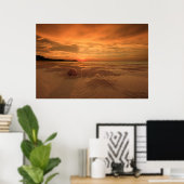 Sonnenuntergang am Thai Beach Poster (Heimbüro)