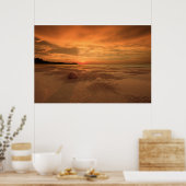 Sonnenuntergang am Thai Beach Poster (Küche)