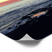 Sonnenuntergang am Tide-Pool Poster (Ecke)