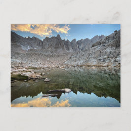 Sonnenuntergang am Trail Camp, Whitney Trail Postkarte