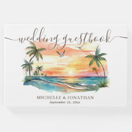 Sonnenuntergang am tropischen Strand Gästebuch