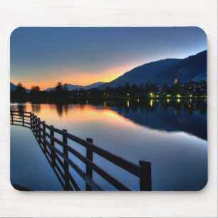 Sonnenuntergang am Uttendorfer See Mousepad