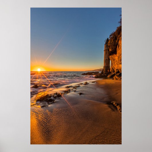 Sonnenuntergang am Victoria Beach 2 Poster (Vorne)