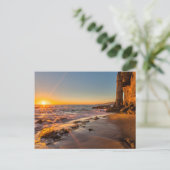 Sonnenuntergang am Victoria Beach 2 Postkarte (Stehend Vorderseite)