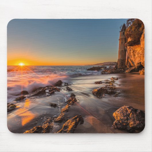 Sonnenuntergang am Victoria Beach Mousepad (Vorne)