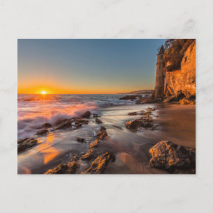 Sonnenuntergang am Victoria Beach Postkarte