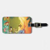 Sonnenuntergang am Wasser-Loch Gepäckanhänger (Vorderseite horizontal)