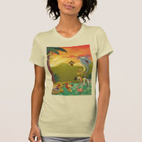 Sonnenuntergang am Wasser-Loch