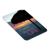 Sonnenuntergang am weißen Sandstrand von Florida Magnet (Rechte Seite)