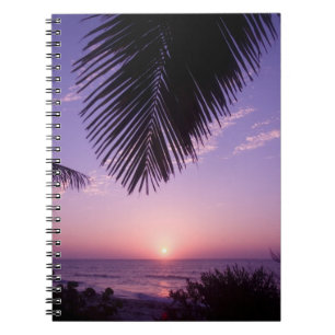Sonnenuntergang am West End, Cayman Brac, Cayman I Notizblock