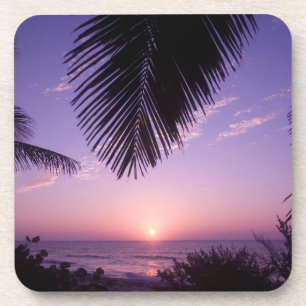 Sonnenuntergang am West End, Cayman Brac, Cayman I Untersetzer