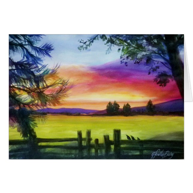 Sonnenuntergang an Annas Aquarell durch TFBailey (Vorderseite (Horizontal))