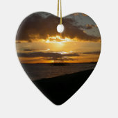 Sonnenuntergang an Brighton-Strand Keramikornament (Rechts)