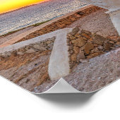 Sonnenuntergang an den berühmten Windmühlen von My Poster (Ecke)