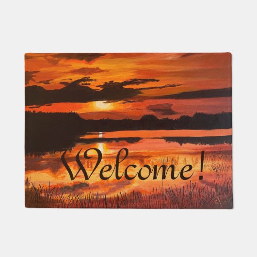 Sonnenuntergang an den Everglades, von Gary Poling Fußmatte (Vorderseite)