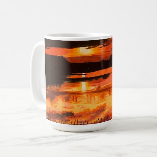 Sonnenuntergang an den Everglades, von Gary Poling Kaffeetasse (Vorderseite Links)
