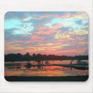 Sonnenuntergang an der Bucht Mousepad