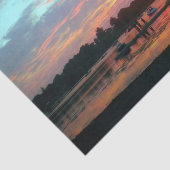 Sonnenuntergang an der Bucht Seidenpapier (Ausschnitt)