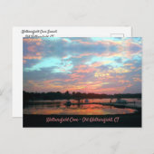 Sonnenuntergang an der Bucht, Wetterfeld CT Postkarte (Vorne/Hinten)