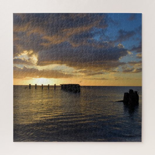 Sonnenuntergang an der Golfküste - 20x20 - 676 Stk Puzzle (Vertikal)