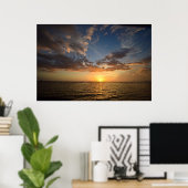 Sonnenuntergang an der Golfküste - Florida Poster (Heimbüro)