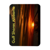 Sonnenuntergang an der Golfküste Magnet (Vertikal)