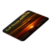 Sonnenuntergang an der Golfküste Magnet (Linke Seite)