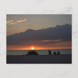 Sonnenuntergang an der Golfküste - Postkarte von F