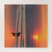 Sonnenuntergang an der Irischen See - 20x20 - 676 Puzzle (Horizontal)