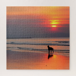 Sonnenuntergang an der Irischen See - 20x20 - 676 Puzzle